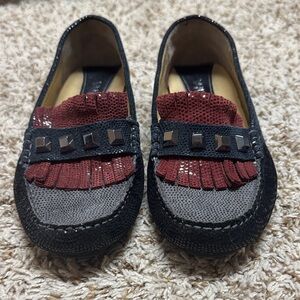 Vaneli Kids Moccasins with Red and Black Details